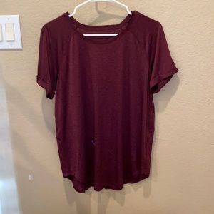 Lululemon top dry fit type material.